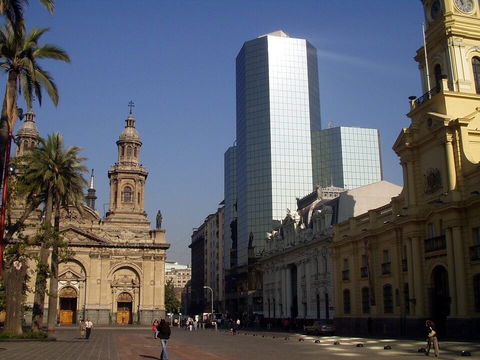 prédios antigos de Santiago do Chile